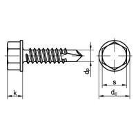 SURUB AUTOFORANT CAP HEXAGONAL 4,2* 16-7504K/SW7 _7504K42016 SURUB AUTOFORANT CAP HEXAGONAL 4,2* 16-7504K/SW7 _7504K42016